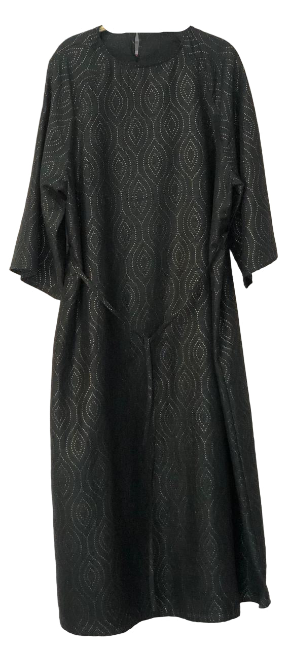 Black patterned dress