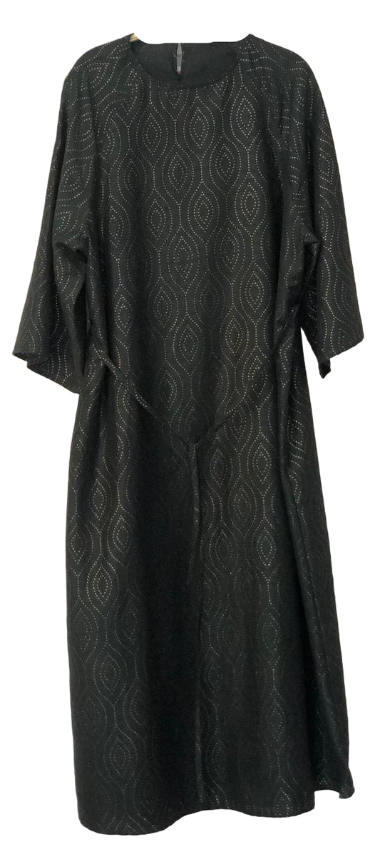 Black patterned dress