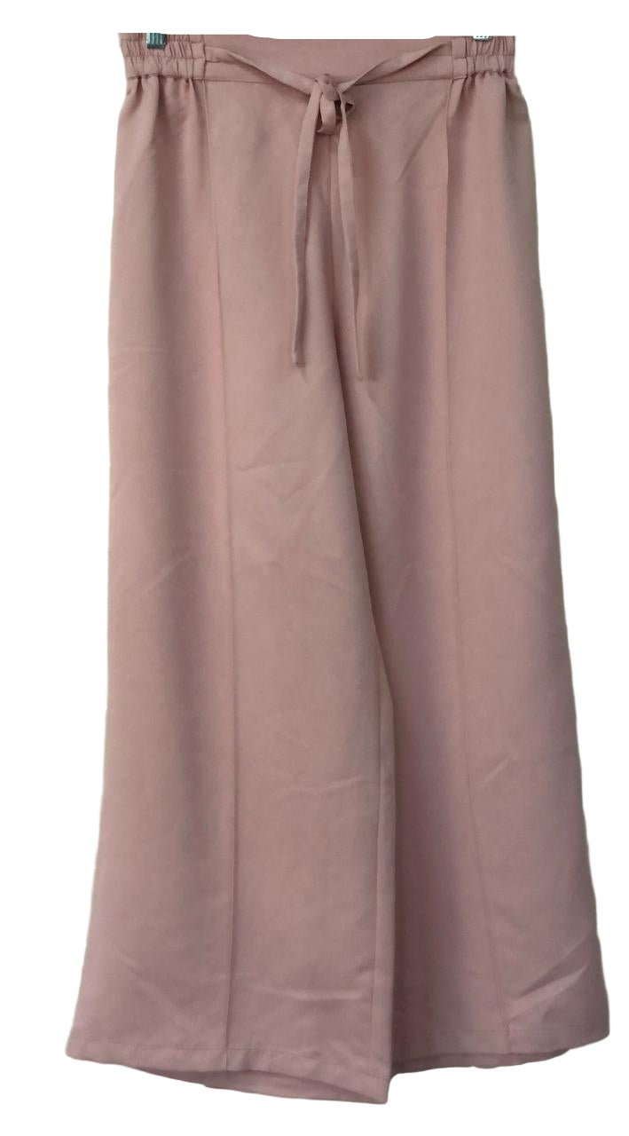 Mauve wide-leg pants
