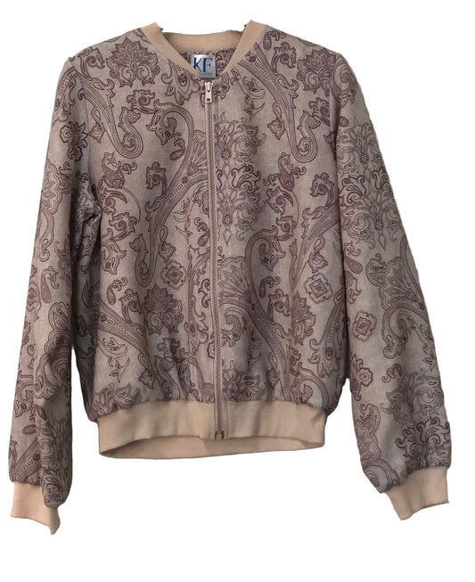 Patterned jacket -brown color