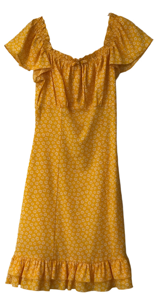 Yellow floral dress