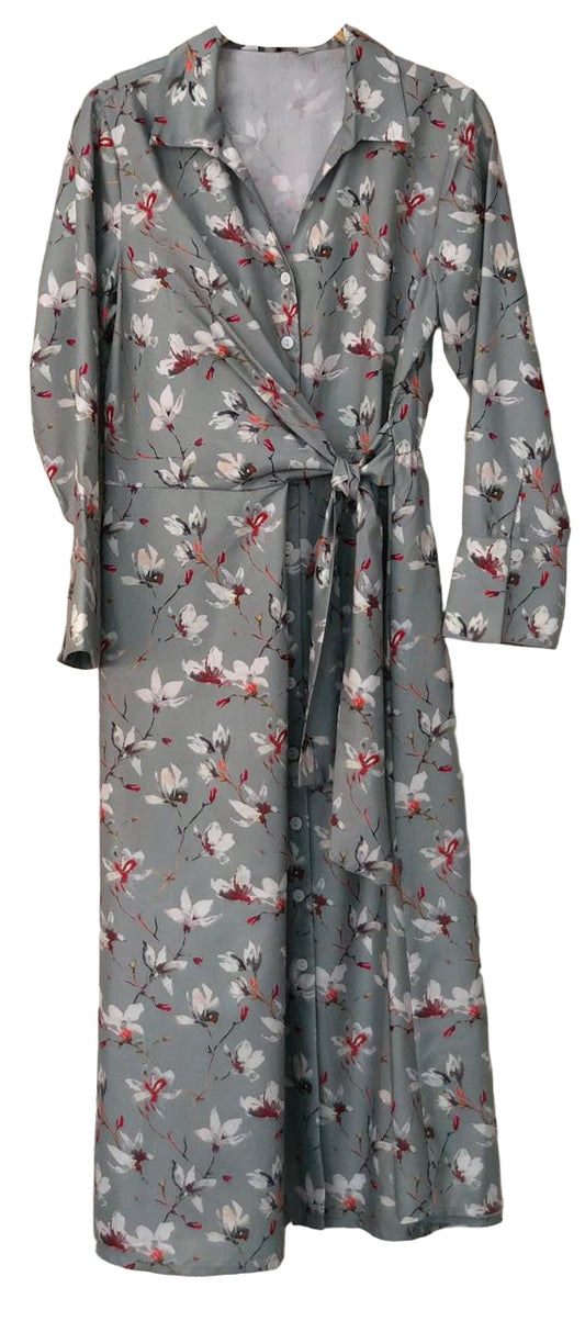 Floral patterned robe