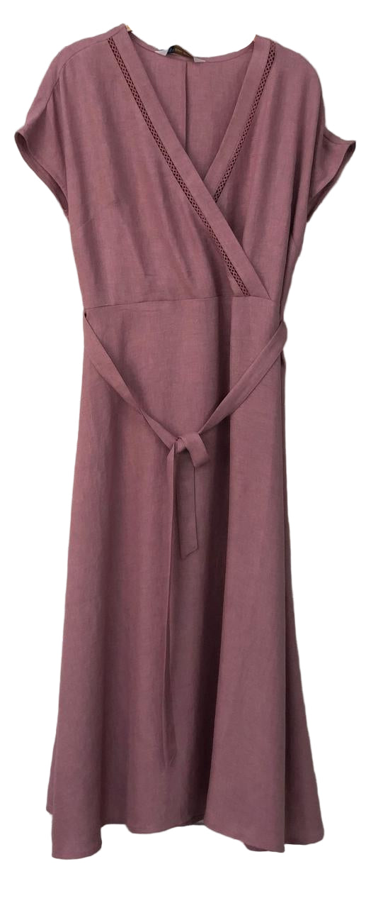 Mauve wrap dress