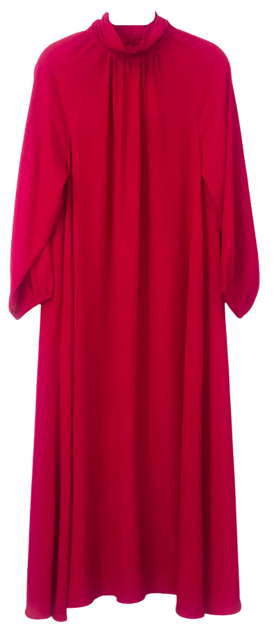 Round Neck Red Dress