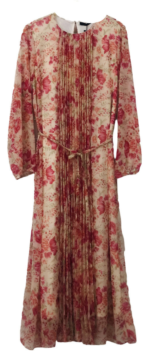 Floral Dress with Red and Pink Flowers