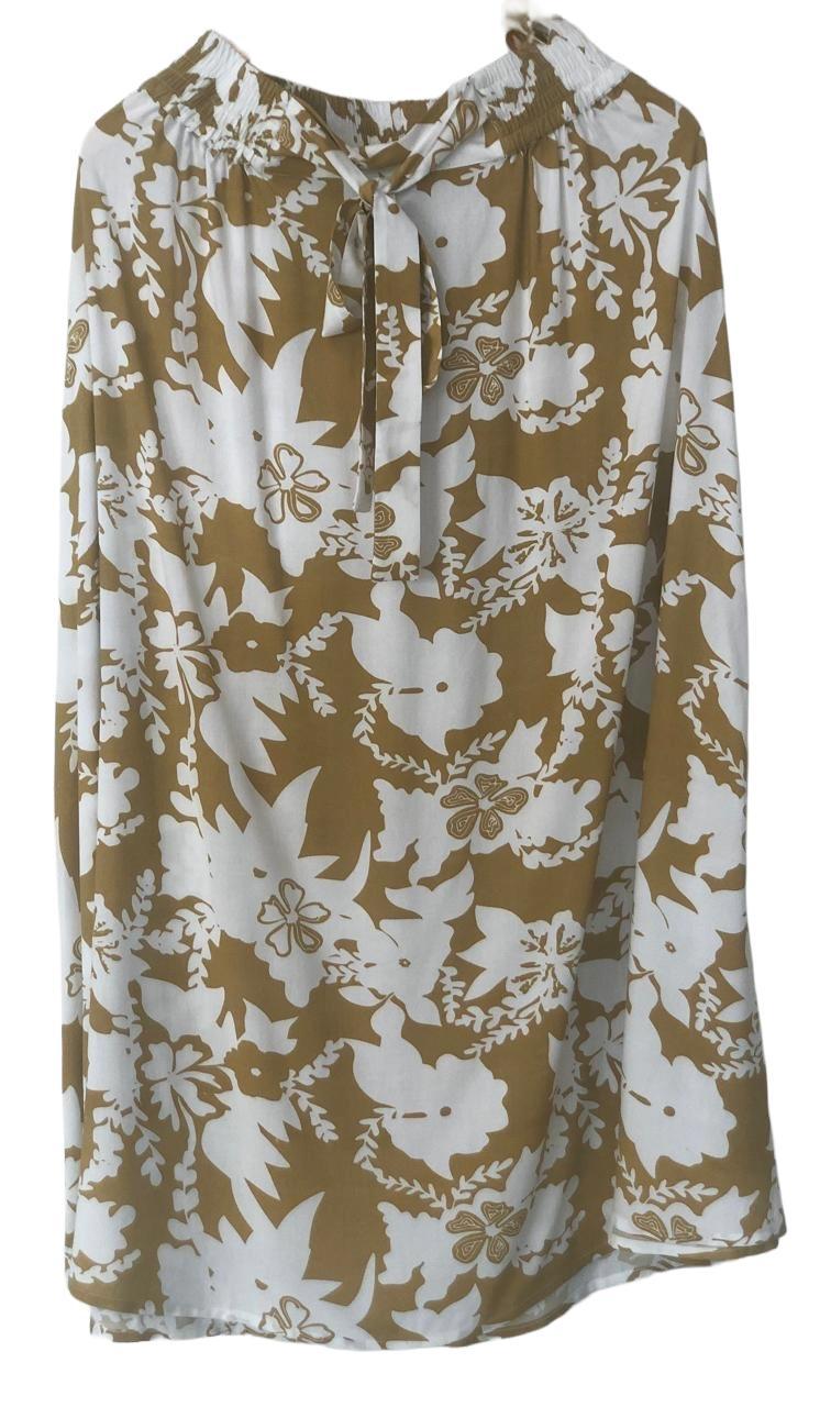 Yellow floral skirt