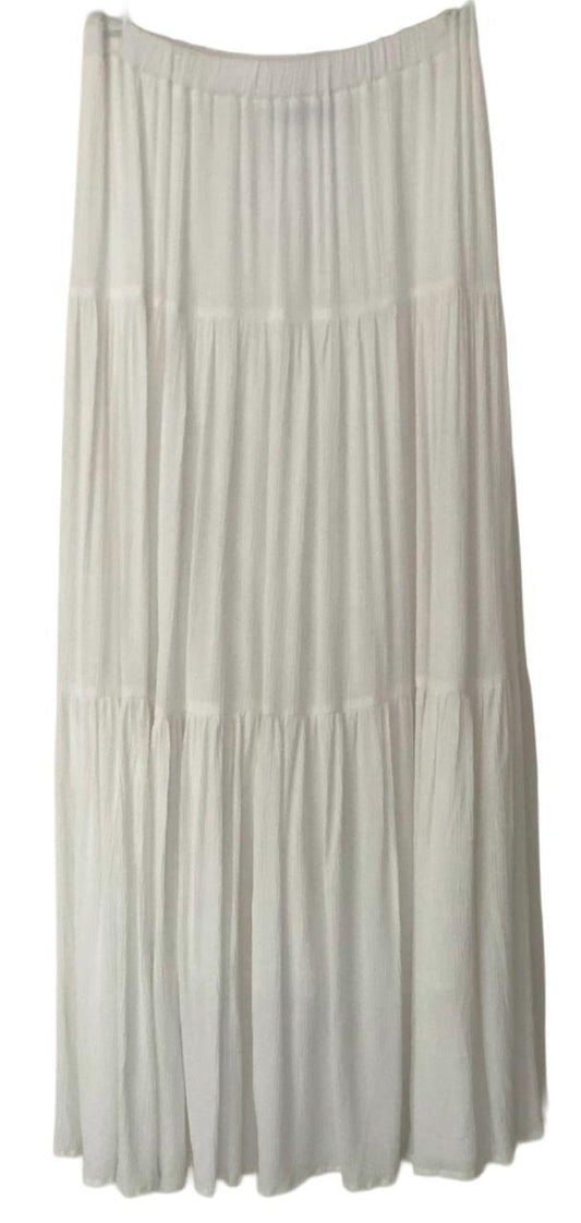 White patterned skirt