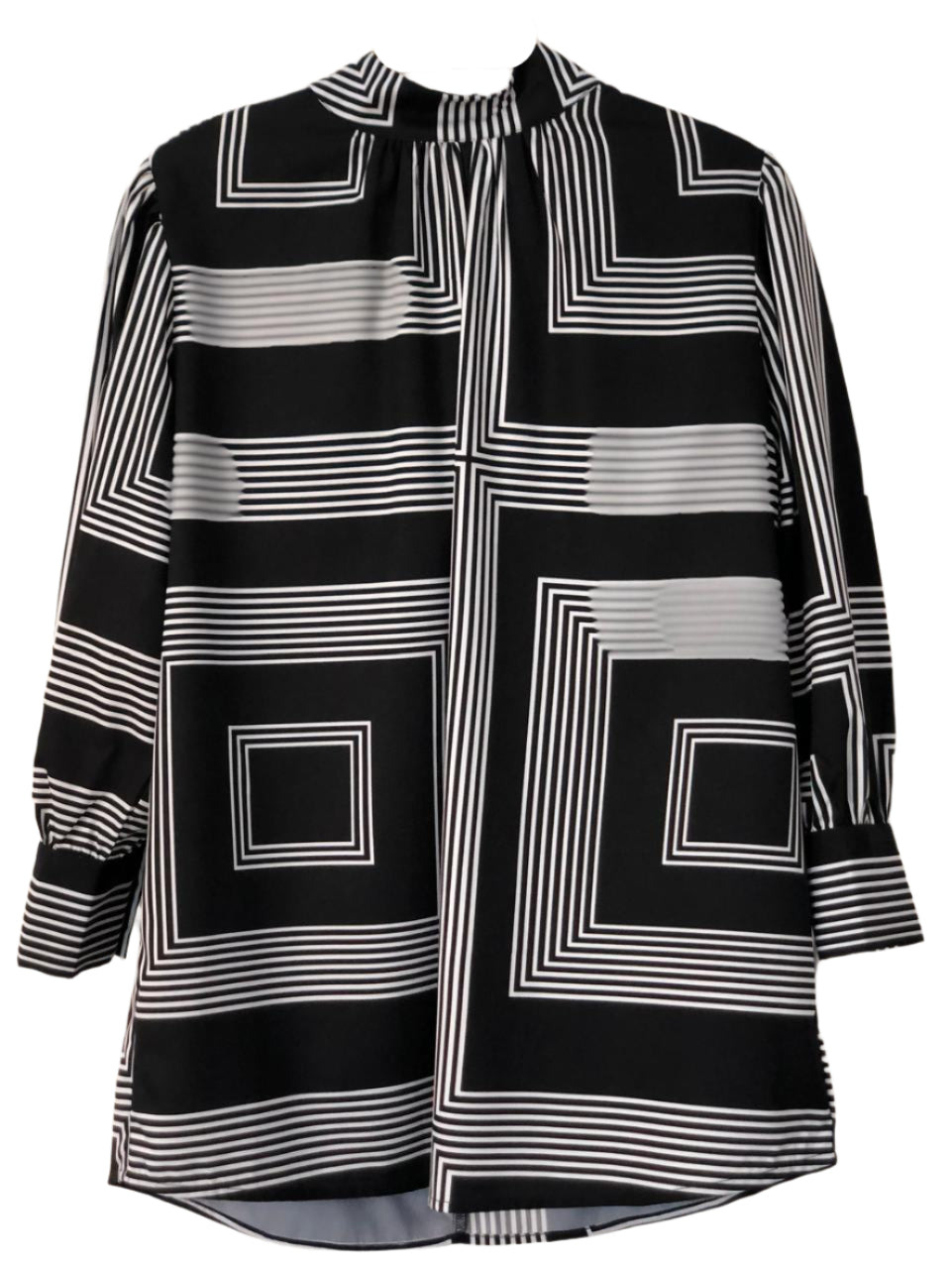 Black and white patterned shirt
