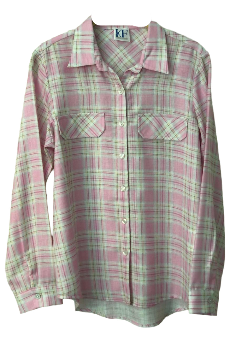 Pink plaid shirt