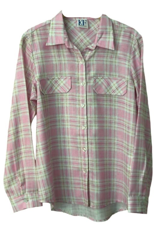 Pink plaid shirt