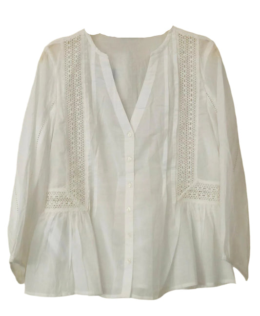 White Blouse with Lace details