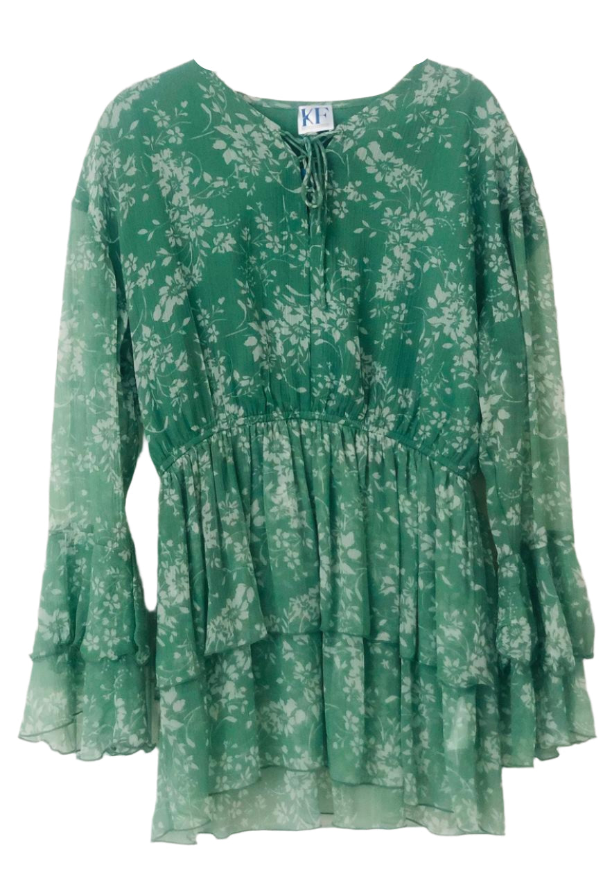 Green Floral Dress