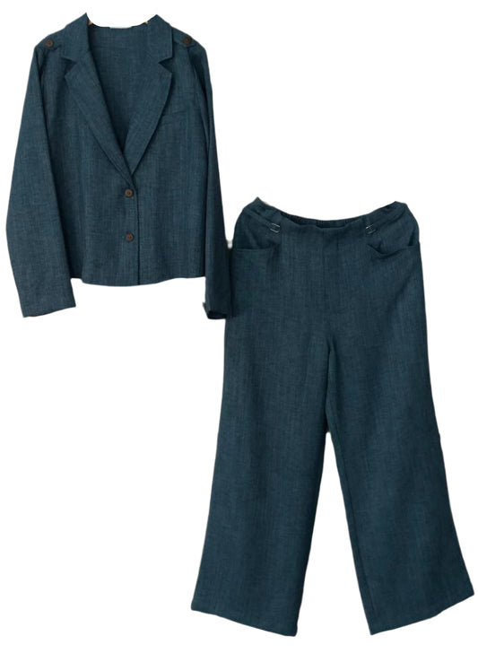 Teal suit jacket and pant (Co-Ord Set)