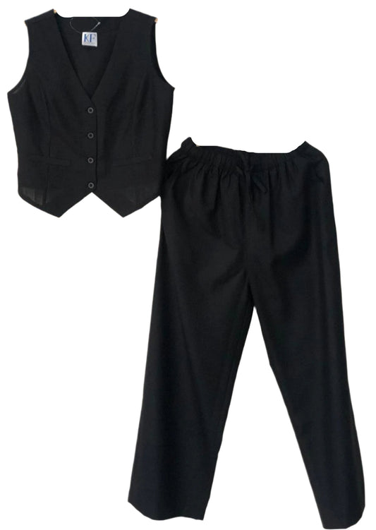 Black vest and pants set ( Co-Ord Set )