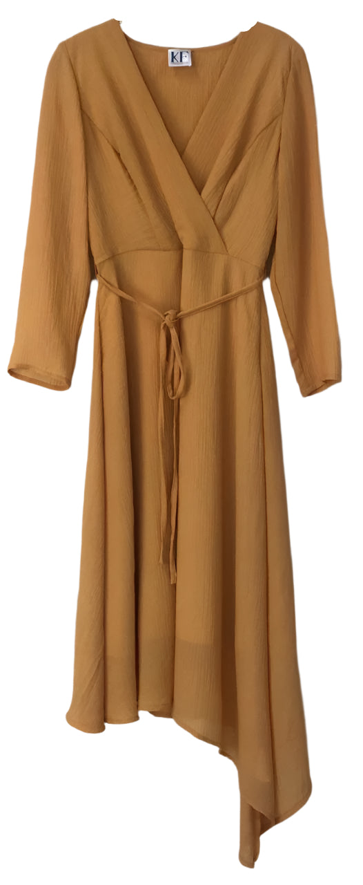 Brown Wrap Dress