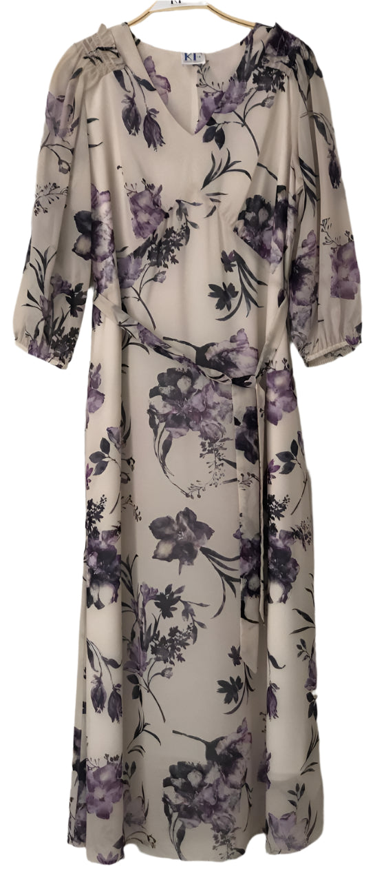 Floral Dress with Purple Flowers