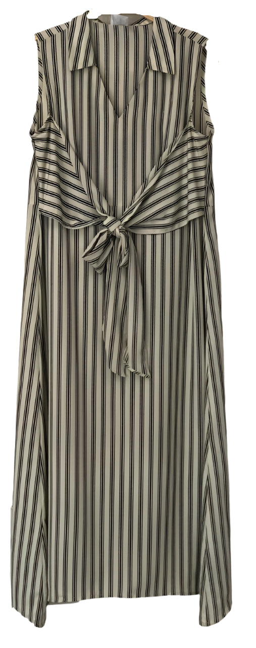 Striped Dress with a Tie Waist