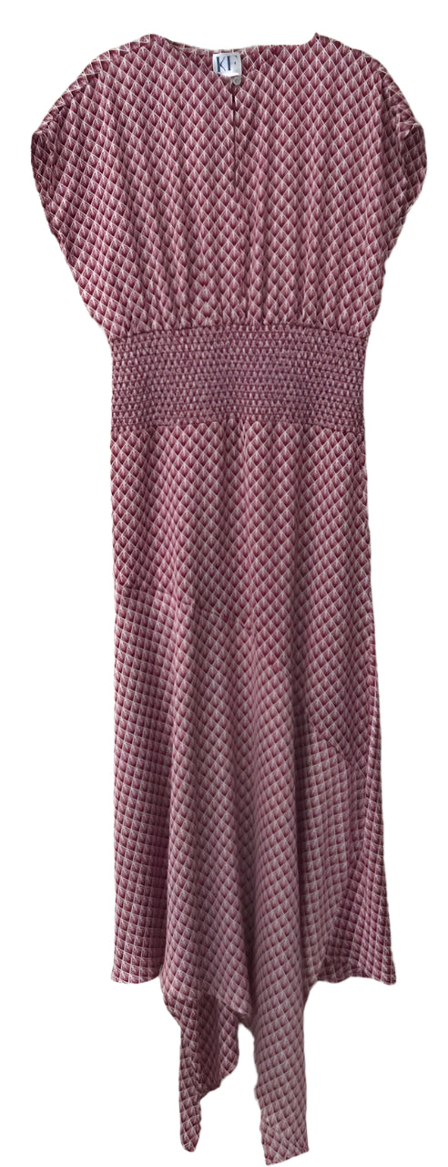 Red and white checkered dress