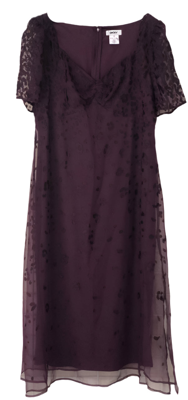 Purple lace dress