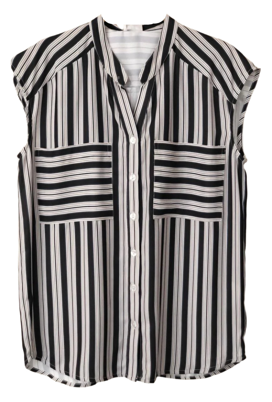 Black and white striped shirt