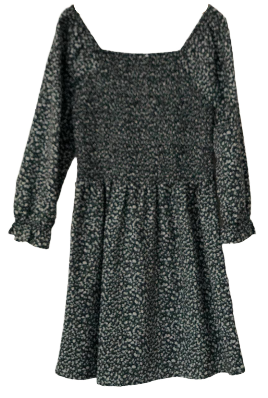 Black floral dress