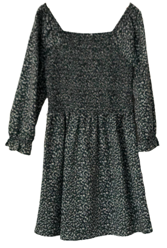 Black floral dress