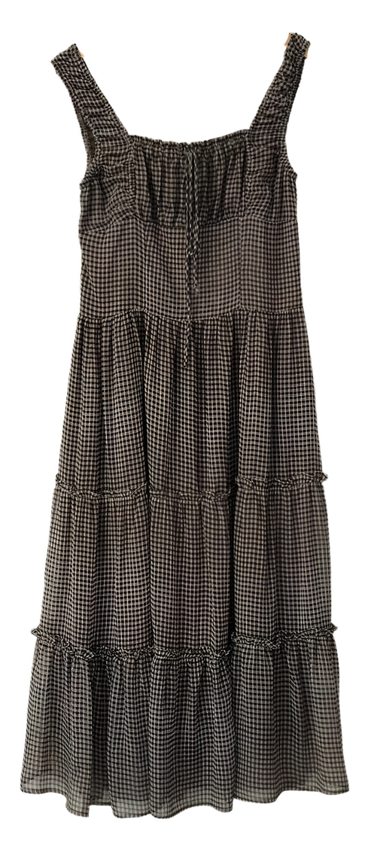 Black and white checkered dress