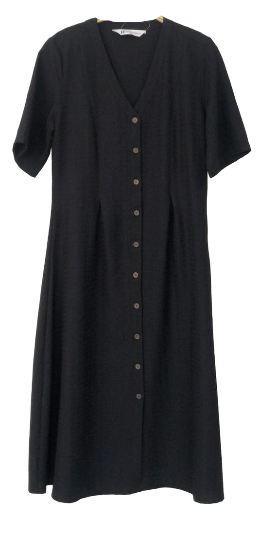 Black dress with buttons