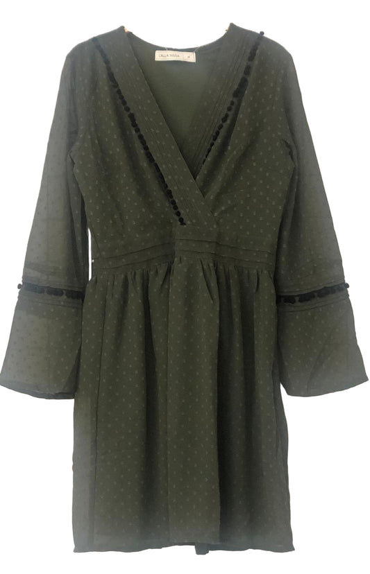 Green Dress with bell Sleeves