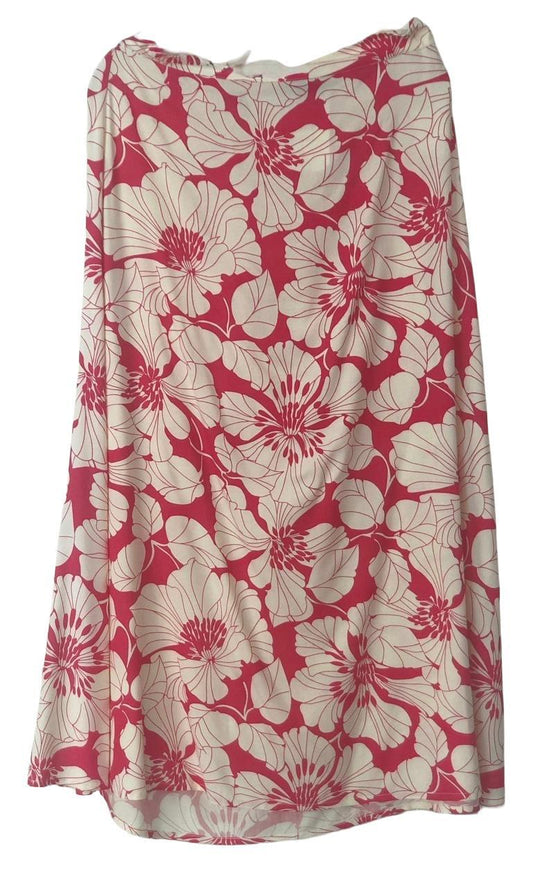 Red and white skirt