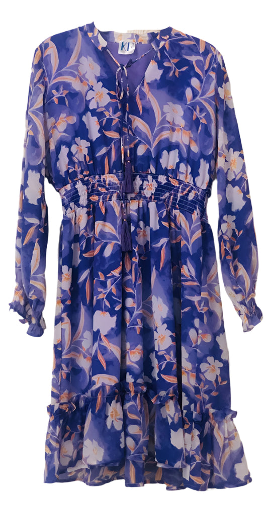 Long Sleeves Floral Dress