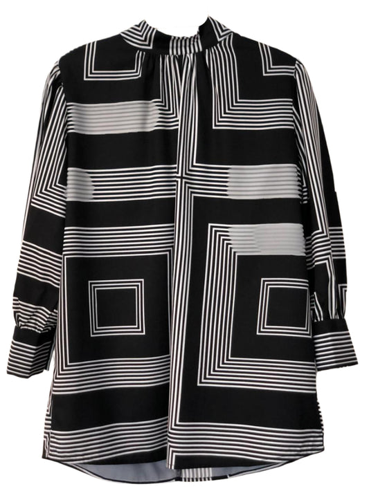 Black and white patterned shirt