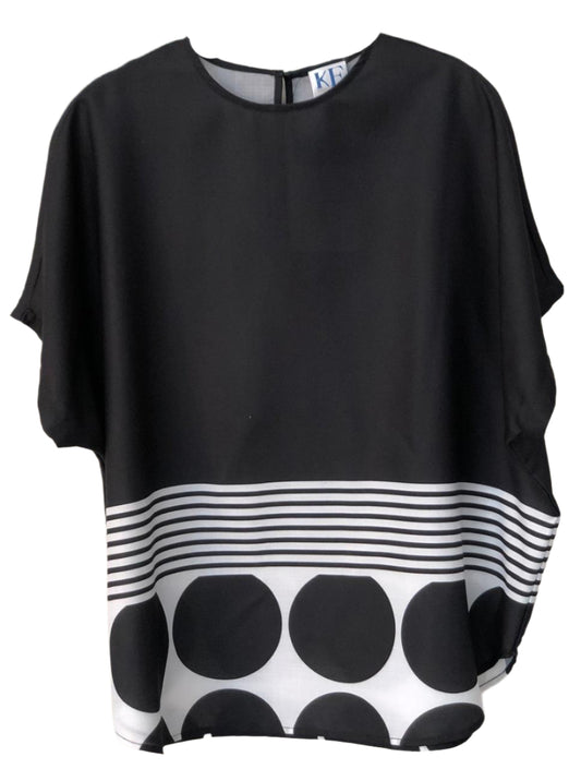 Black and white polka dot