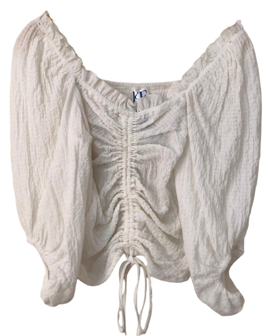 Beige knitted top