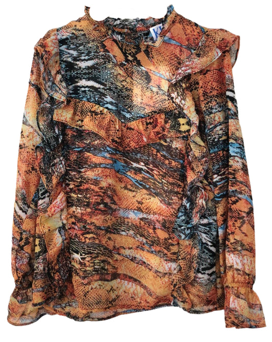 Multicolored patterned shirt