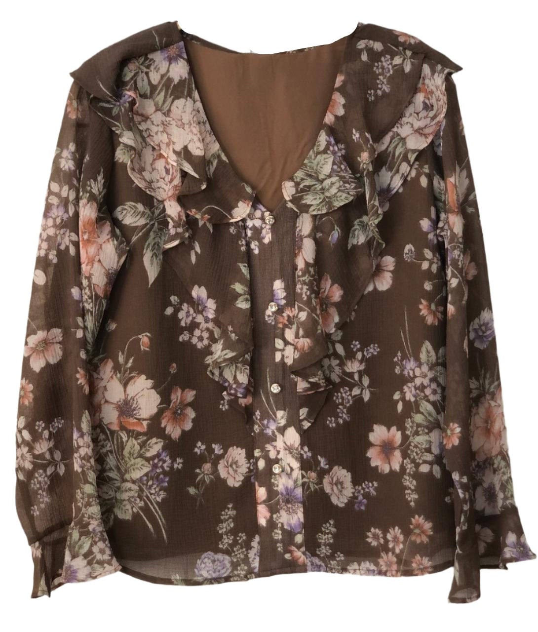 Floral-patterned blouse