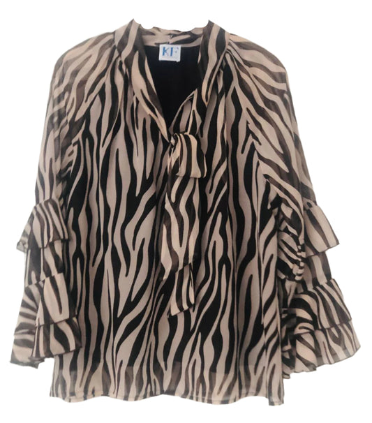 Zebra Patterned Blouse