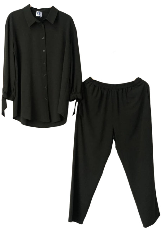 Co-ord Black shirt and black pants