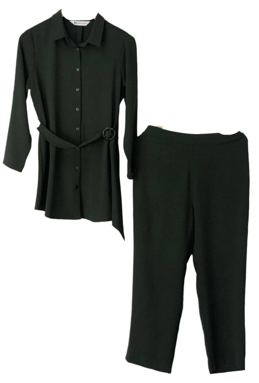 Black shirt and pants set