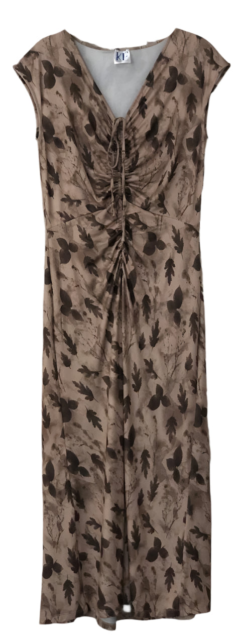 Brown patterned dress