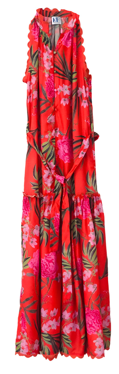Red floral Dress