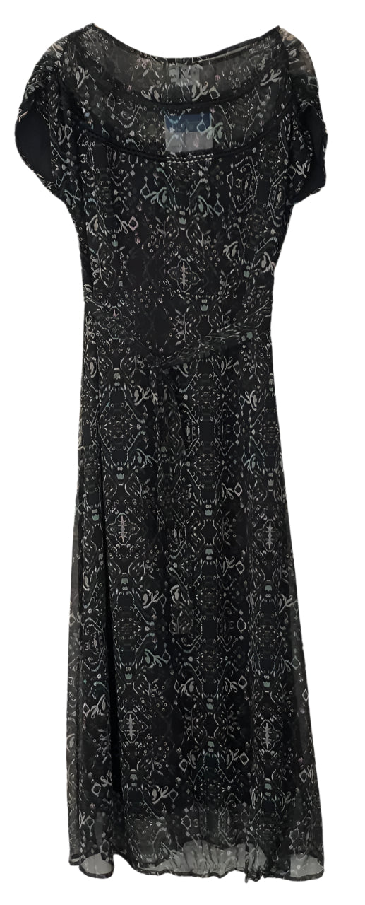 Black floral dress