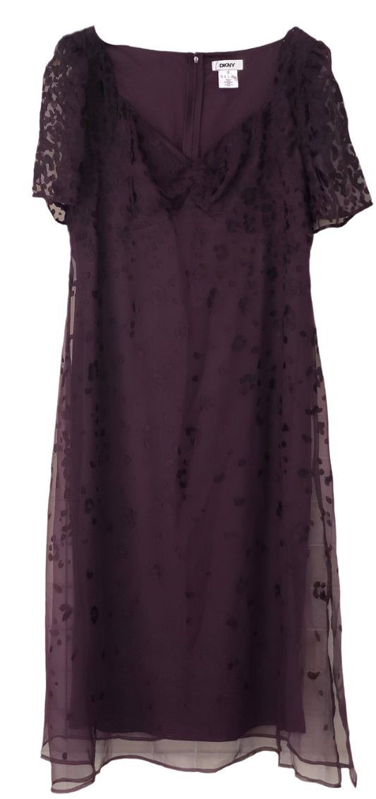 Purple lace dress